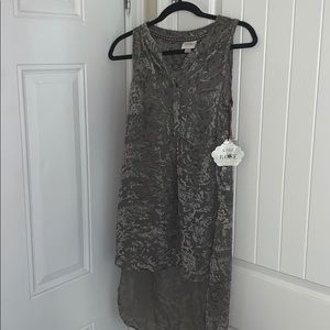 Brand new high-low button up dress